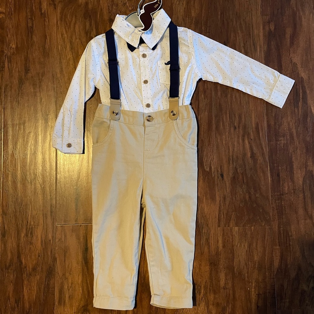 Little Gents Baby Boy Outfit - Size 9-12M - NWT
